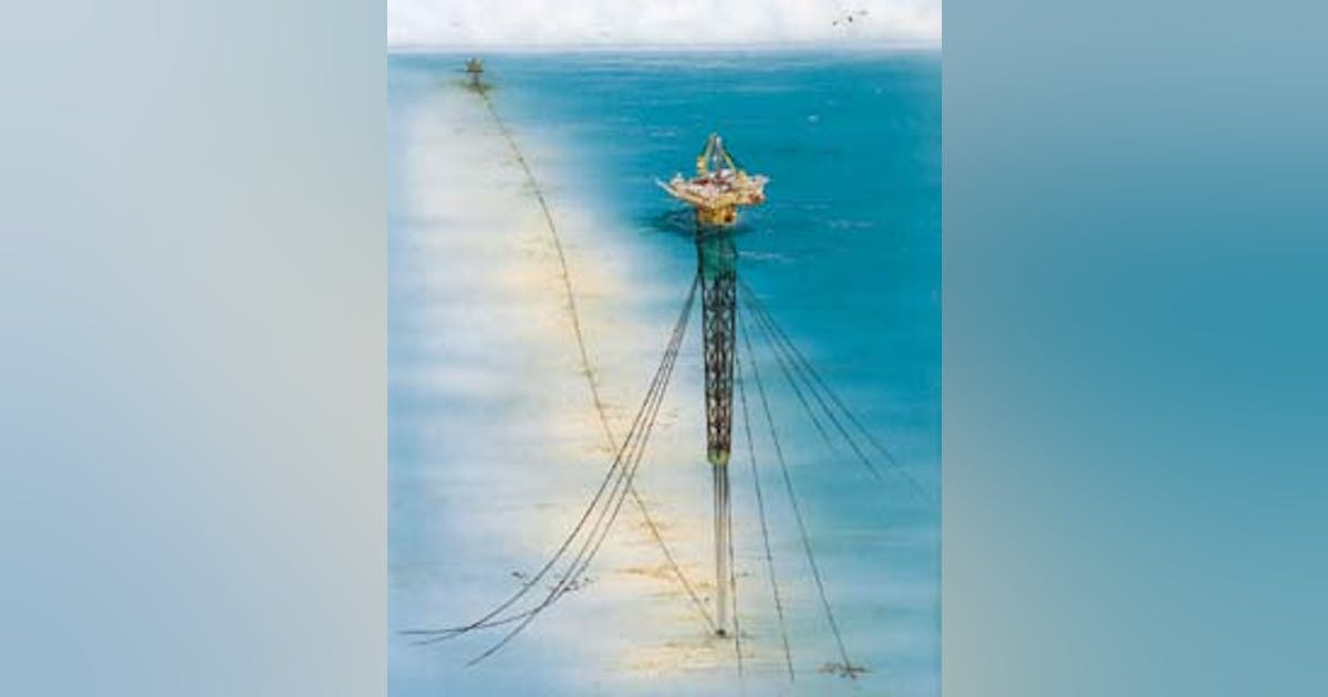 Spar-shaped drilling unit designed for 8,000-10,000 ft depth corridor ...