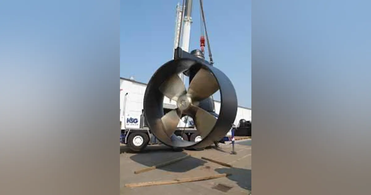 Azimuthing thruster with tilted shaft improves net thrust | Offshore ...