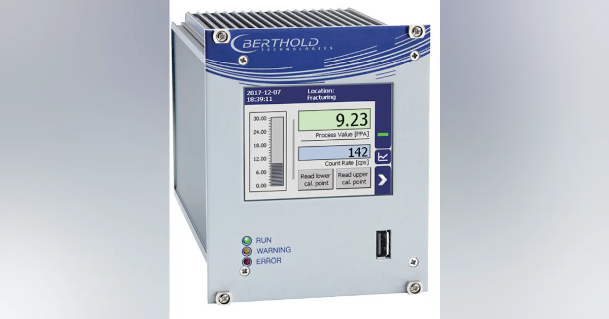 Berthold Technologies launches radiometric density system | Offshore