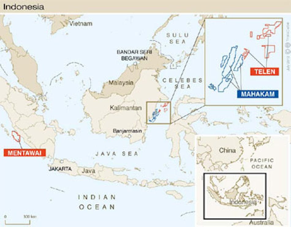 Total&apos;s Telen and Bengkulu1-Mentawai blocks offshore Indonesia