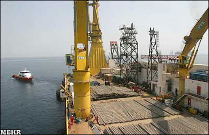 South Pars Phase 19 pipelay
