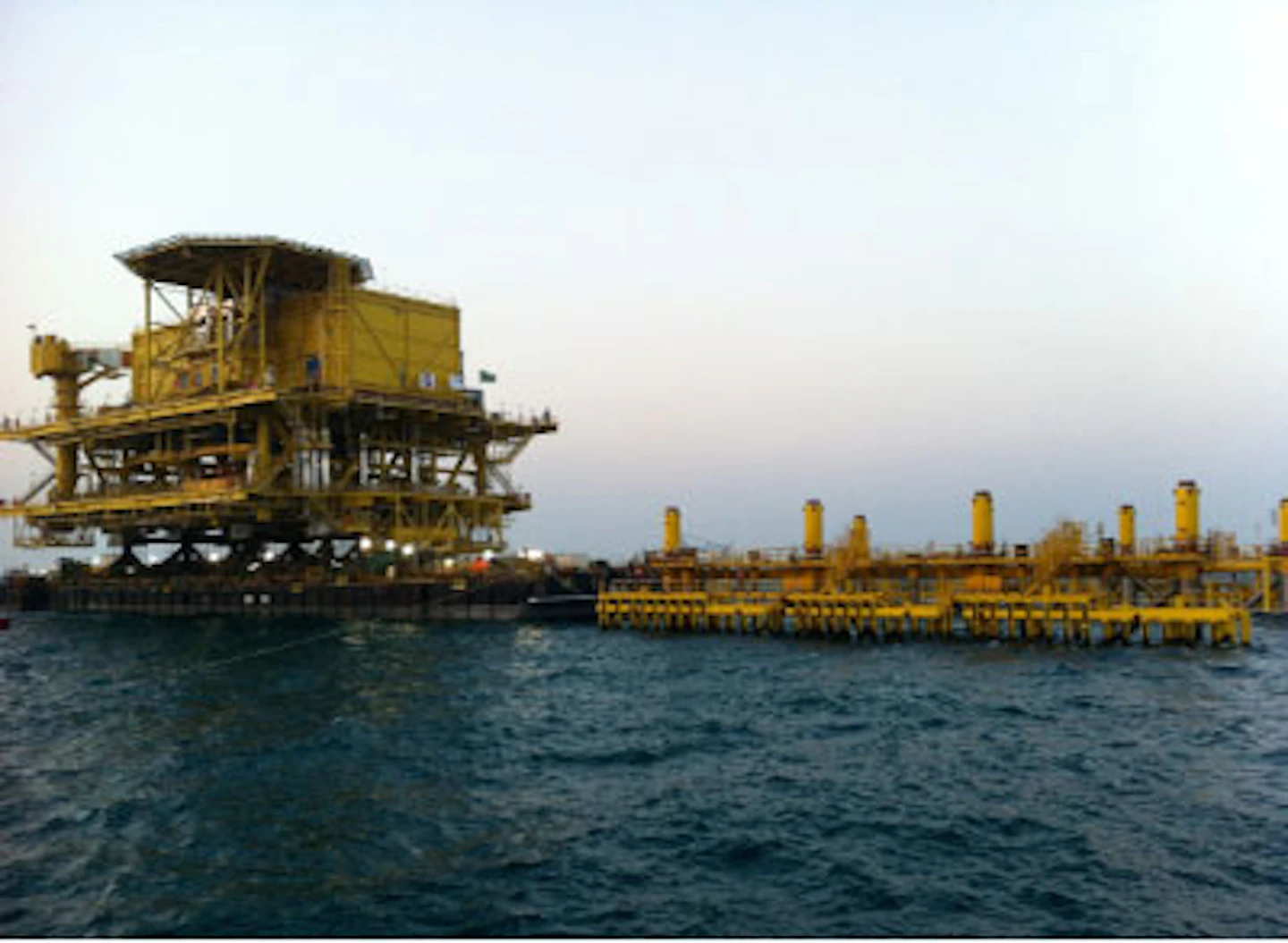 Latest Safaniya platform gets floatover installation | Offshore