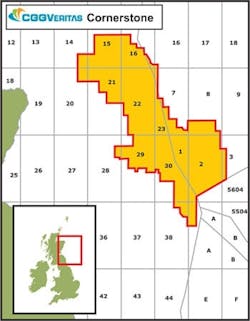 CGG's Cornerstone North Sea coverage CGG's Cornerstone North Sea coverage