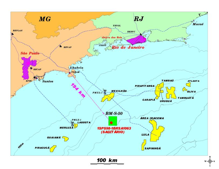 Sagitario well by Petrobras