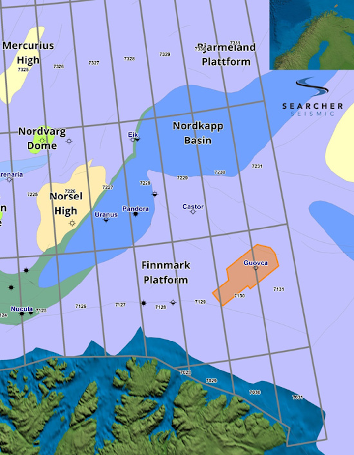 Dolphin Geophysical Barents 3D seismic traces