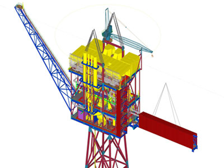 Alba PSC B3 gas compression platform