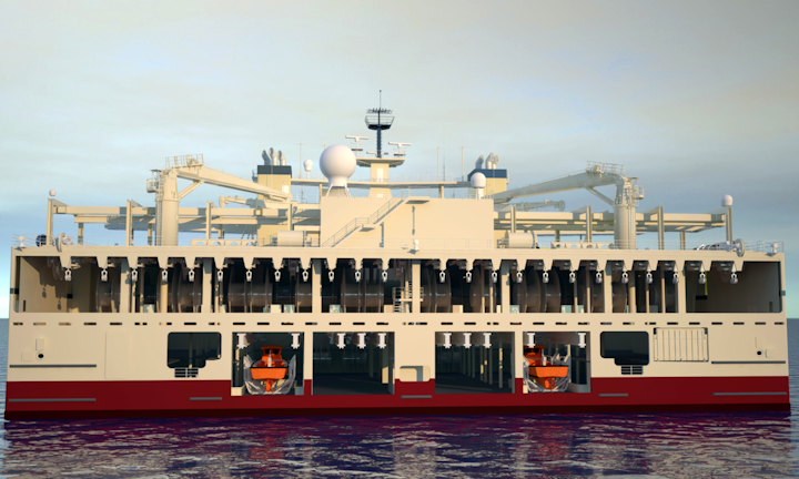 PGS' new Ramform Titan seismic vessel