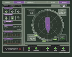 Veripos' Orion visualization software rendering Veripos' Orion visualization software rendering