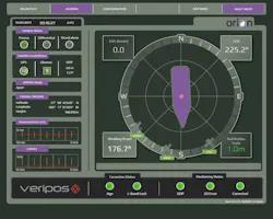 Veripos' Orion visualization software rendering Veripos' Orion visualization software rendering