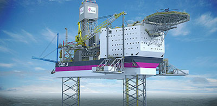 Statoil Cat J jackup drilling rig