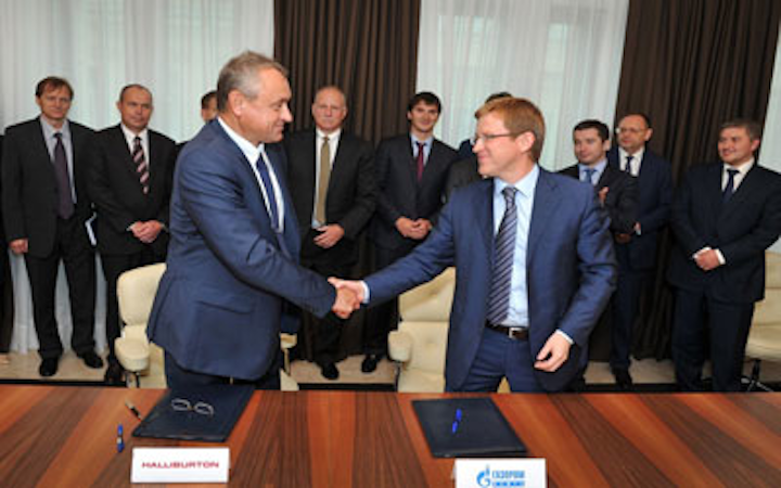 Halliburton and Gazprom Neft