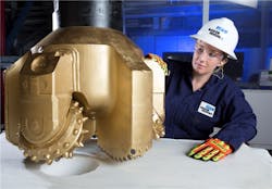 Hughes Christensen hybrid Kymera drill bit. Hughes Christensen hybrid Kymera drill bit.