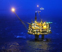 Statfjord A platform in the Norwegian North Sea Statfjord A platform in the Norwegian North Sea