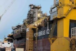 FPSO P-62, docked at EAS. Source: Petronoticias - Brazil FPSO P-62, docked at EAS. Source: Petronoticias - Brazil