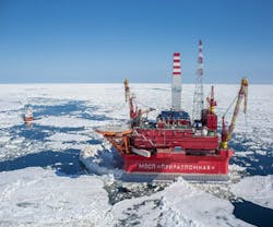 Prirazlomnaya offshore ice-resistant stationary platform Prirazlomnaya offshore ice-resistant stationary platform