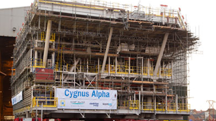 Cygnus Alpha platform Heerema's fabrication yard
