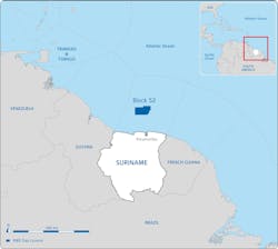 License Block 52 offshore Suriname
