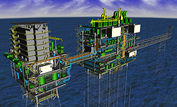 Rendering of proposed Mafumeira Sul central processing platform