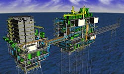 Rendering of proposed Mafumeira Sul central processing platform Rendering of proposed Mafumeira Sul central processing platform