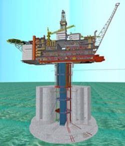 Concrete gravity-based structure platform Concrete gravity-based structure platform