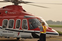Atlantic Aviation's Agusta Westland 139 (AW139) helicopters Atlantic Aviation's Agusta Westland 139 (AW139) helicopters
