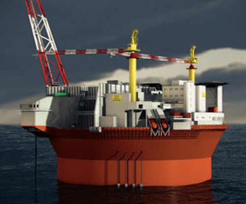 Cylindrical Sevan 1000 FPSO for Goliat oil field