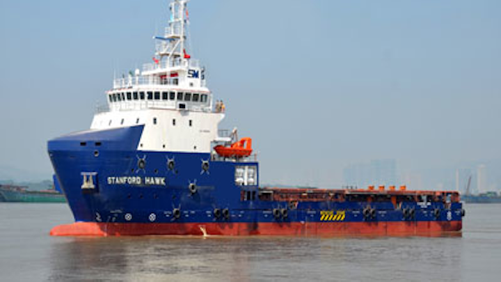 Stanford Marine’s platform supply vessel Stanford Hawk