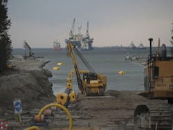 Nord Stream gas pipeline construction