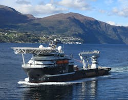 Olympic Ares, on charter to Bibby Offshore Olympic Ares, on charter to Bibby Offshore