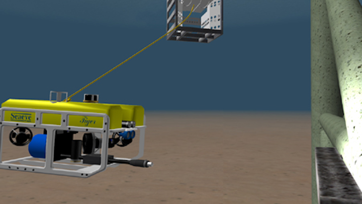 Seaeye Tiger performing CP inspection