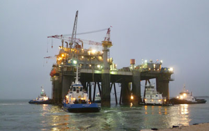 Innovator platform at Gomez field in deepwater Gulf of Mexico