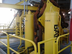Bardex has supplied chain jacks for the Jack/St. Malo FPU in the Gulf of Mexico.