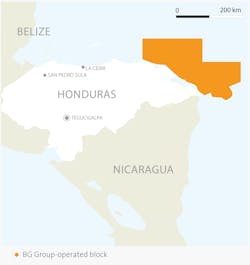 BG holding offshore Honduras