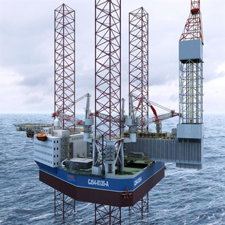 Gusto MSC’s CJ54-X135-A design jackup drilling rig