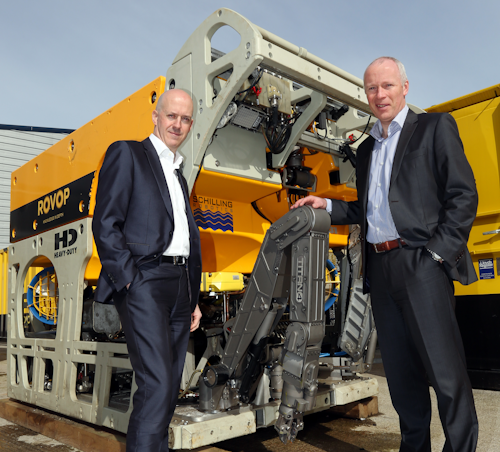 Scott Macknocher, managing director of Ennsub (left) with Barry Stewart, director and general manager at ROVOP