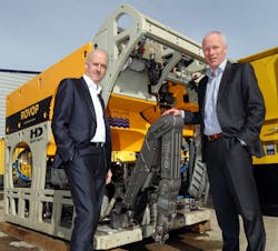 Scott Macknocher, managing director of Ennsub (left) with Barry Stewart, director and general manager at ROVOP