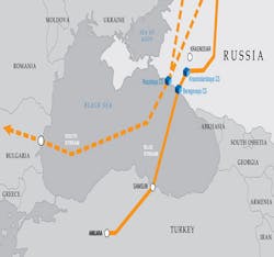 Blue Stream and South Stream offshore pipeline