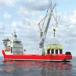 900-ton rope luffing knuckle boom crane for Subsea 7&rsquo;s Seven Arctic