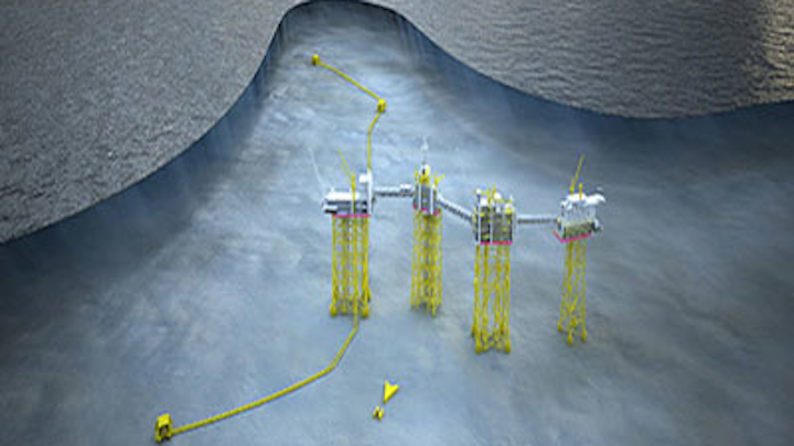 Johan Sverdrup field development layout