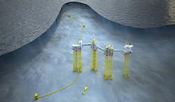 Johan Sverdrup field development layout Johan Sverdrup field development layout
