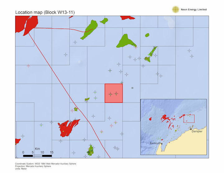 Neon Energy Ltd. has been awarded the WA-503-P offshore petroleum exploration permit.