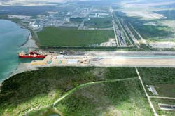 Spool base and fabrication facility on Intercoastal Waterway in Ingleside, Texas Spool base and fabrication facility on Intercoastal Waterway in Ingleside, Texas