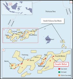 South Belut offshore Indonesia