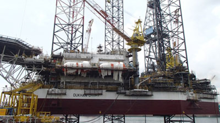 Gulf Drilling International’s newbuild jackup Dukhan