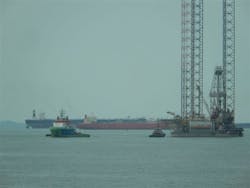 The Fairmount Summit tug has safely towed the West Ariel rig from Vietnam to Singapore.