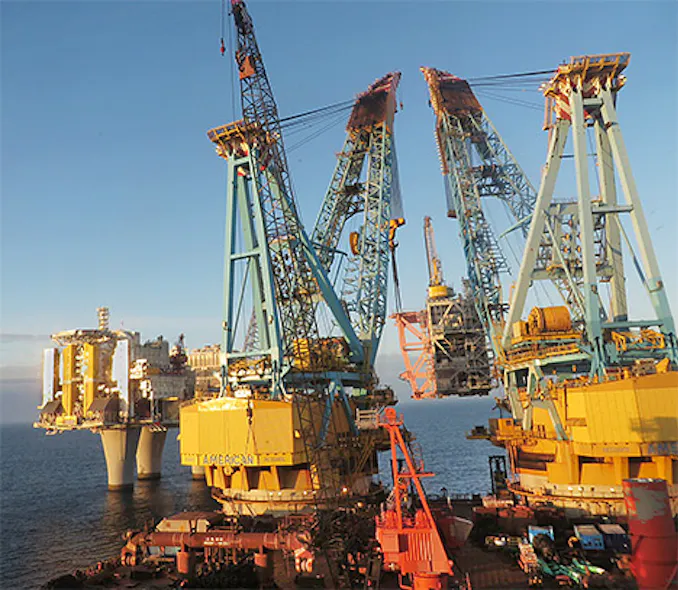 New compressors lifted onto Troll A | Offshore
