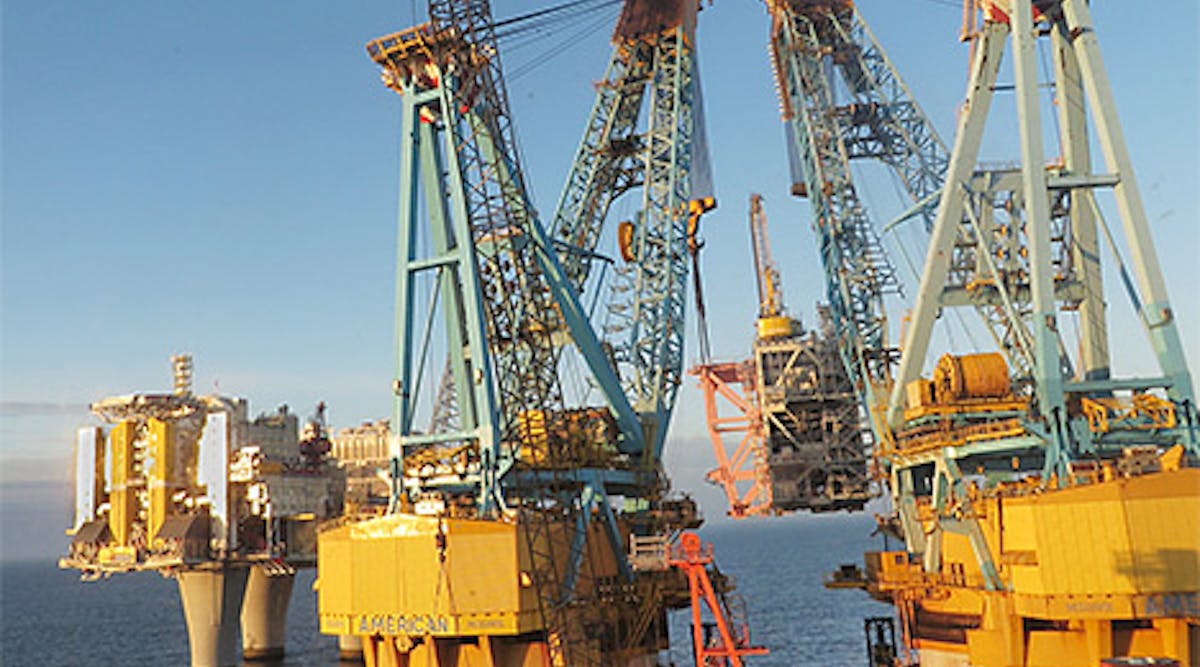 The compressor module was lifted into place by Saipem 7000, one of the world&apos;s largest heavy lift vessels.