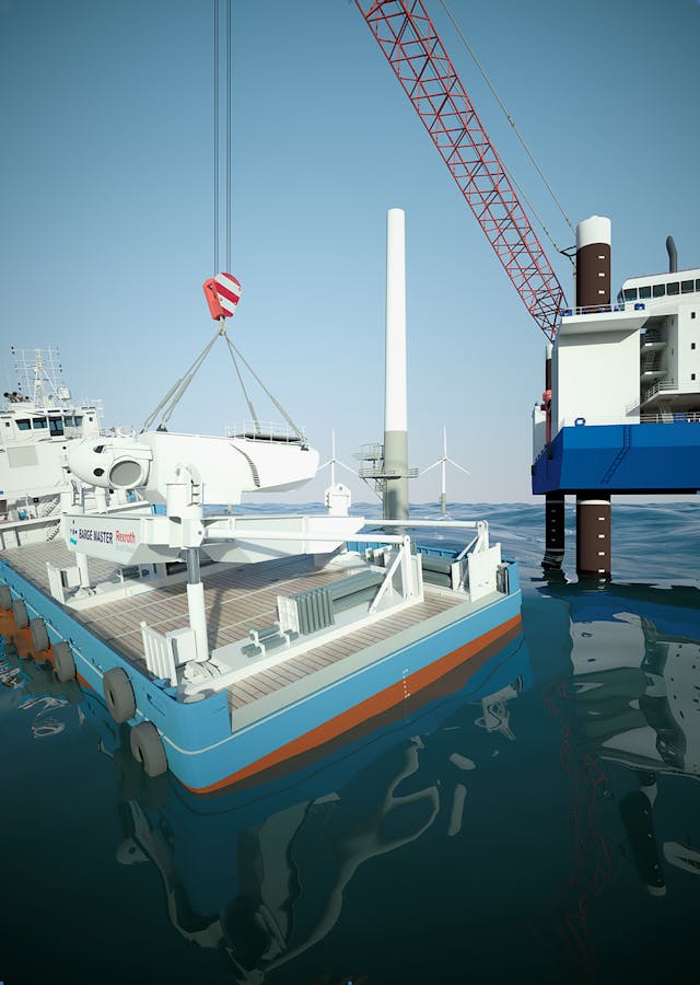 The first Barge Master platform has recently been built, with a 700-ton load capacity.