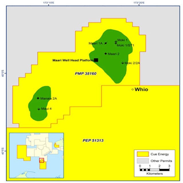 Whio-1 exploration well New Zealand Cue Energy Resources