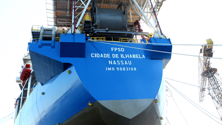 FPSO bound for presalt offshore Brazil